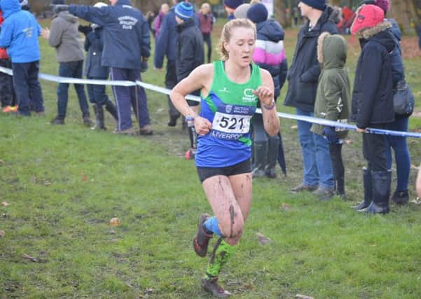 Mansfield Harriers runner Libby Coleman, who was crowned U17 girls champion at the Midland Counties Cross-Country Championship.