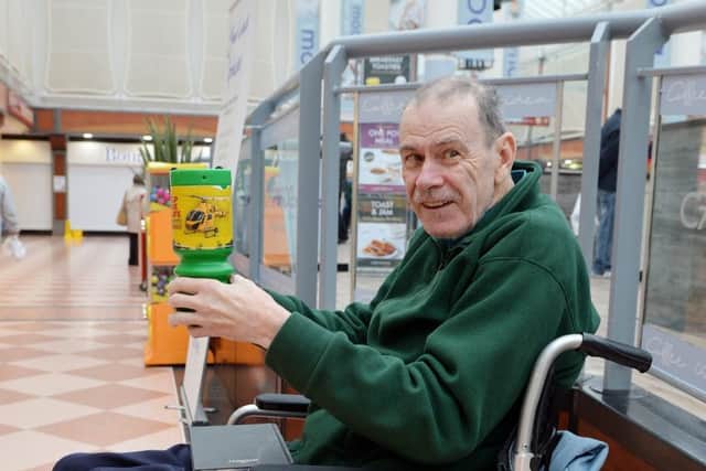 Alan Hupton is wheelchair bound and over the years has raised more than Â£200,000 for charity.