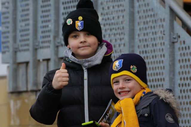 Picture by Gareth Williams/AHPIX.com; Football; Sky Bet League Two; Cambridge United v Mansfield Town; 13/1/18  KO 15.00; Cambs Glass Stadium; copyright picture; Howard Roe/AHPIX.com; Mansfield fans at Cambridge
