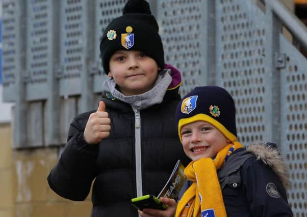 Picture by Gareth Williams/AHPIX.com; Football; Sky Bet League Two; Cambridge United v Mansfield Town; 13/1/18  KO 15.00; Cambs Glass Stadium; copyright picture; Howard Roe/AHPIX.com; Mansfield fans at Cambridge