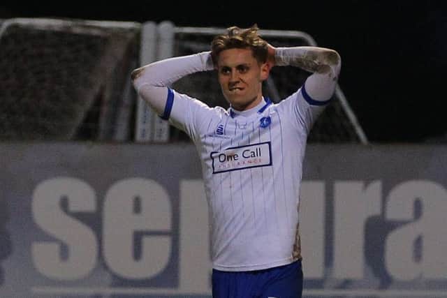 Picture by Gareth Williams/AHPIX.com; Football; Sky Bet League Two; Cambridge United v Mansfield Town; 13/1/18  KO 15.00; Cambs Glass Stadium; copyright picture; Howard Roe/AHPIX.com; A frustrated Danny Rose after his goal was disallowed