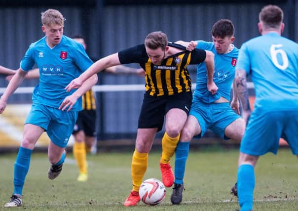 Match action from Worksop v Clipstone. Pics by Andy Sumner.