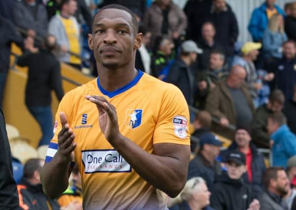 Krystian Pearce of Mansfield Town - Pic By James Williamson