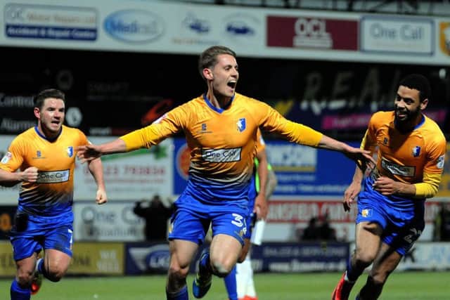 Mansfield Town v Cardiff FA Cup 3rd round replay
Danny Rose celebrates after scoring Mansfield's equaliser in the first half.