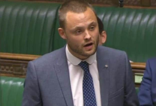 Ben Bradley during his maiden speech.