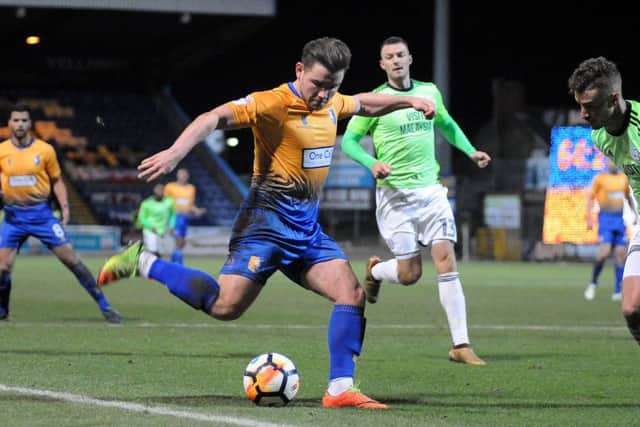Mansfield Town v Cardiff FA Cup 3rd round replay
Alex MacDonald in second half action.