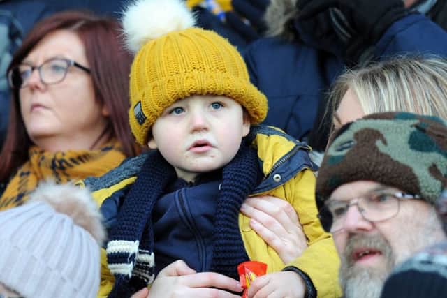 Stags v Cheltenham fans.