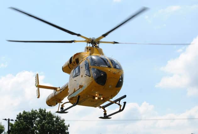 Lincs and Notts air ambulance at the Rescue Day at 7 Lakes. Picture: Andrew Roe