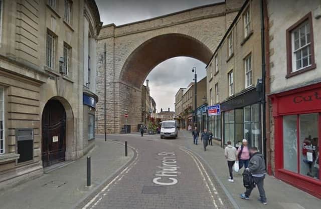 The man was found in Church Street, Mansfield. Photo by Google Images.