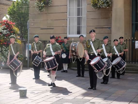 The Mansfield District Corps Of Drums at one of their many engagements.