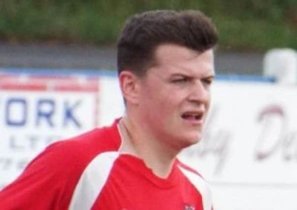 Brad Cox, who scored one of Teversal's goals and also took the man-of-the-match award.