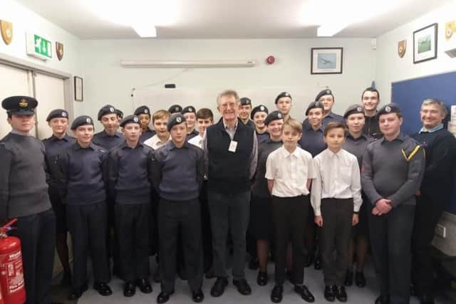 Sutton grandad Derek Young 82 visited the Air Training Corps 1300 Squdron 68 years after he joined himself asa 14 yar old in 1950.