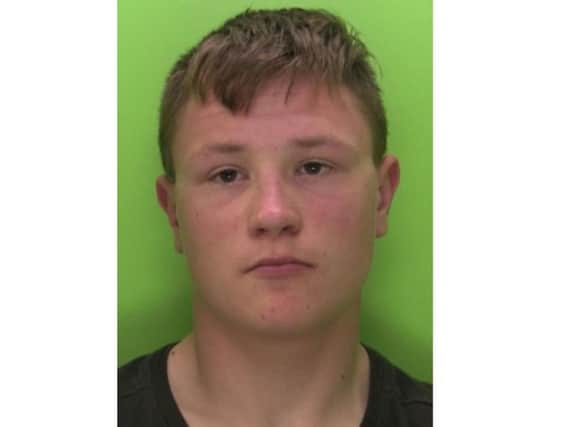 Mitchell Mayes. Picture provided by Nottinghamshire Police.