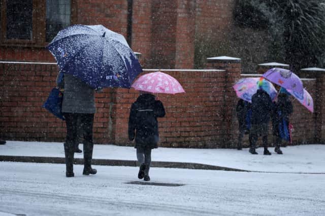 Snow and ice have been forecast next week