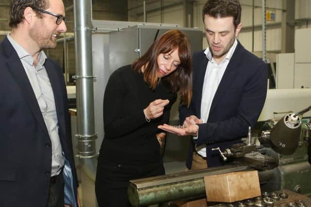 Gloria De Piero visited the company.