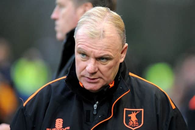 Mansfield Town manager, Steve Evans.