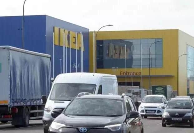 Kaden hid in an IKEA store.