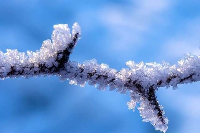 Snow and ice warning.