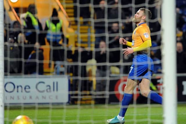 Mansfield Town v Newport County
Alfie Potter who scored the second goal for the Stags second goal of the first half.