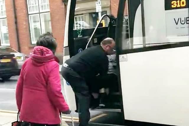 A member of the public filmed the incident on their mobile phone.