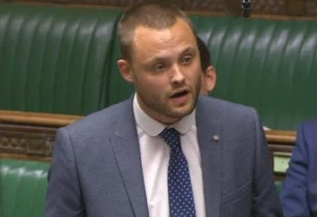 Ben Bradley during his maiden speech.