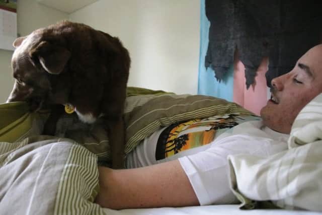 Charlie even helps Robin get out of bed every morning.
