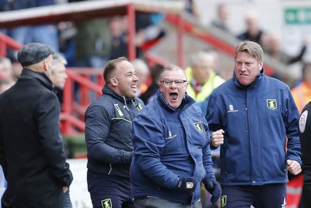 Picture by Gareth Williams/AHPIX.com; Football; Sky Bet League Two; Exeter City v Mansfield Town; 17/2/18  KO 15.00; St James Park; copyright picture; Howard Roe/AHPIX.com; Mansfield boss Steve Evans was the happier manager after victory at Exeter