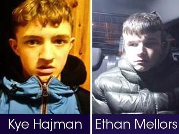 The two teenage boys missing from Mansfield