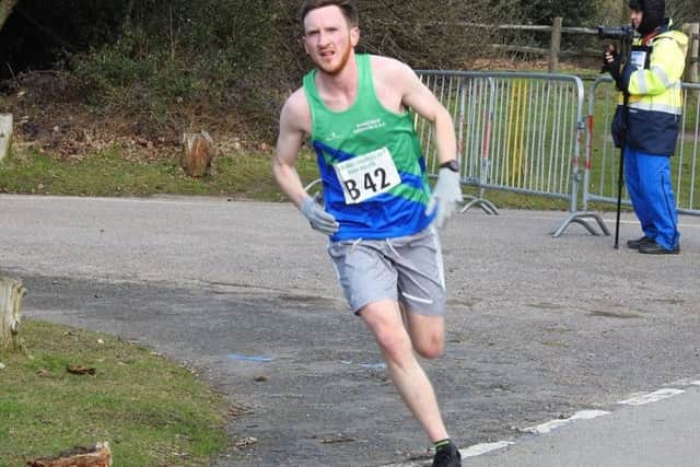 Neil Cope, who starred for Mansfield Harriers at the Midlands Spring Road Relay Championships.