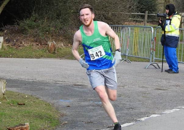 Neil Cope, who starred for Mansfield Harriers at the Midlands Spring Road Relay Championships.
