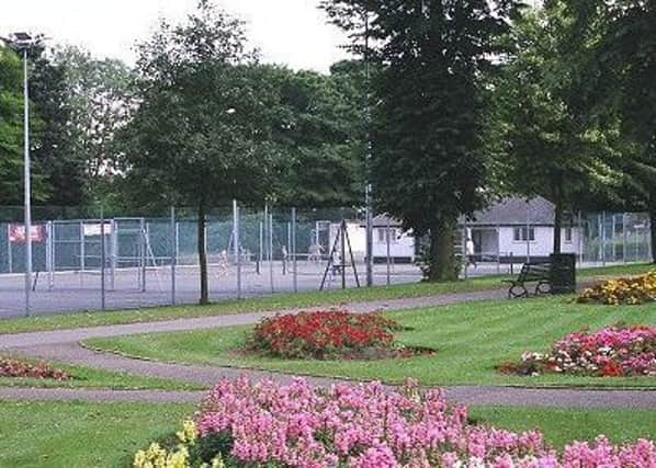 The attractive setting for the courts at Sutton-in-Ashfield Lawn Tennis Club.