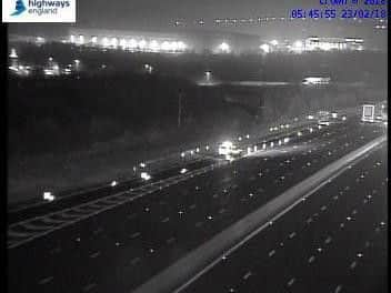 It caused two lanes to close out of four on the main carriageway.