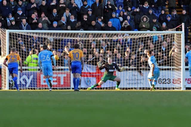 Mansfield Town v Coventry
Coventry equaliser from penalty spot.