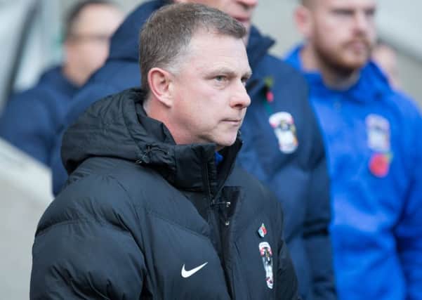 Coventry City vs Mansfield Town - Coventry City manager Mark Robins - Pic By James Williamson