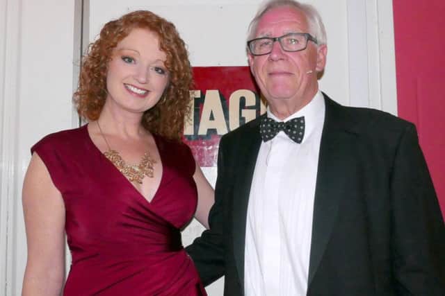 Presenters of Junior Showtime Francess Finn of Radio Nottingham and Paul Bacon.