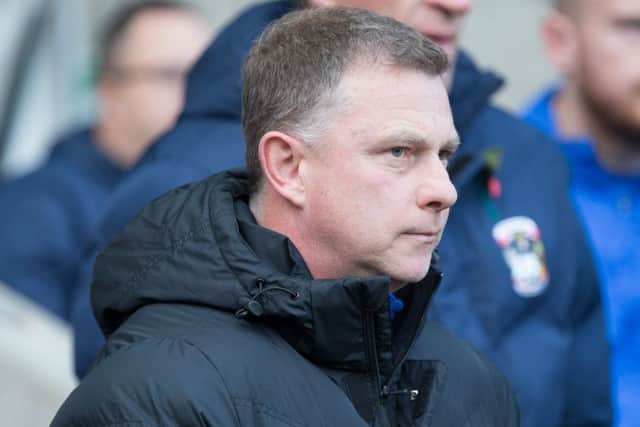 Coventry City vs Mansfield Town - Coventry City manager Mark Robins - Pic By James Williamson