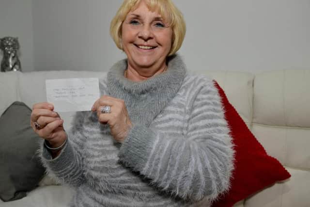 Sandra Marshall received an anonymous donation of 2,000 towards her sons cancer treatment.