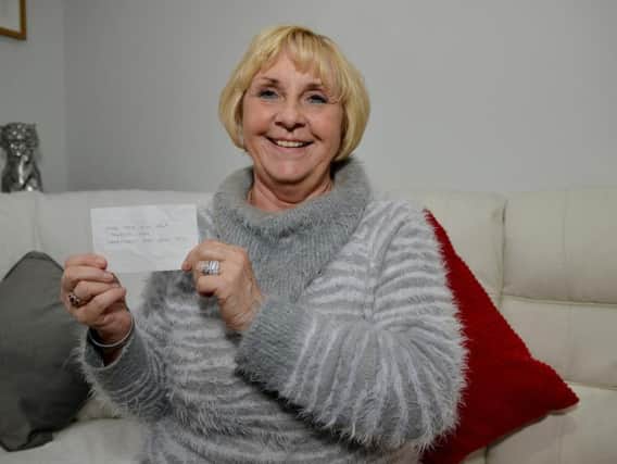 Sandra Marshall received an anonymous donation of 2,000 towards her sons cancer treatment.
