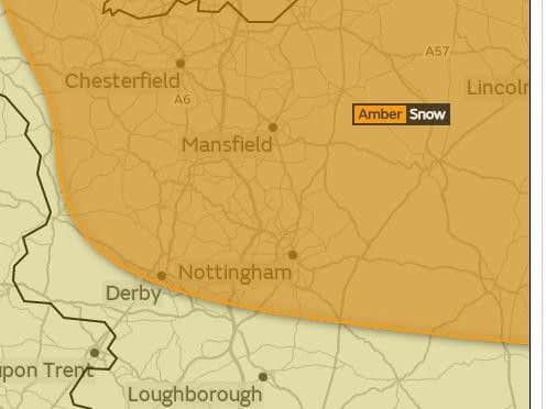 The Met Office is warning for further heavy snowfall throughout the day