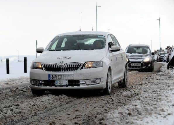 Snow scene.  Coronation Drive, Seaton Carew. Picture by FRANK REID