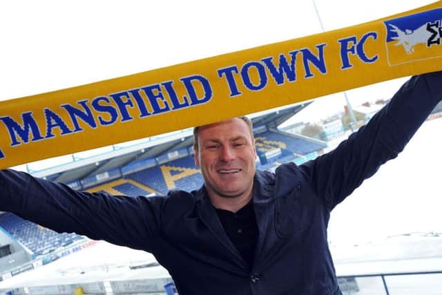 Stags' new manager David Flitcroft.