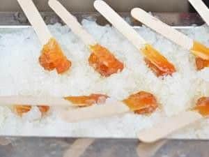 Maple snow lollies