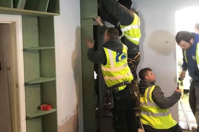 Mansfield joiner Cory Ratcliffe joined the Band of Builders in transforming the home of a disabled two year old girl.