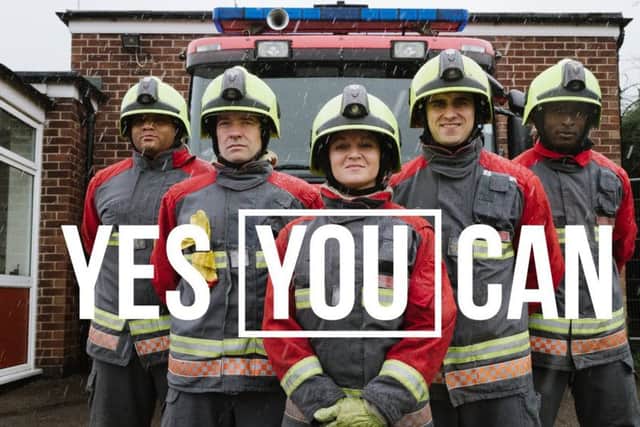 Notts firefighter recruitemnt campaign.