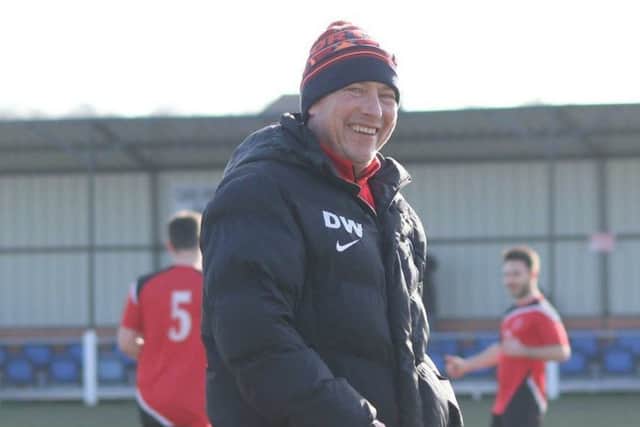 Manager Dave Winter, who is guiding Ollerton Town through their small steps of progress. (PHOTO BY: DC Photography, of Retford)