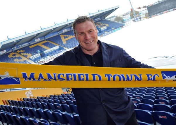 Stags' new manager David Flitcroft.