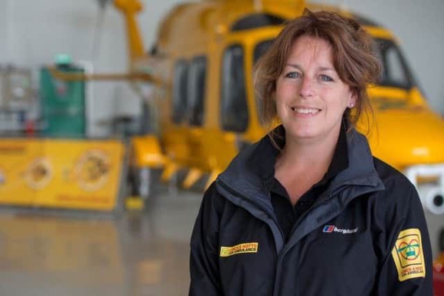 Karen Jobling, who is chief executive officer of the air ambulance charity.