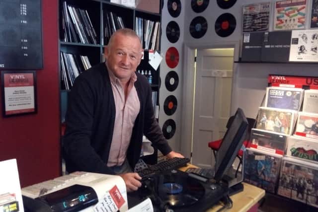 Richard Vickerstaff owner of Vinyl Lounge independent record shop in Mansfield.
