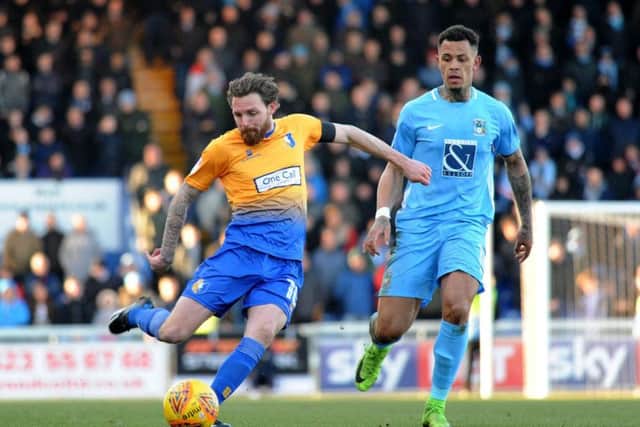 Paul Anderson in action against Coventry.