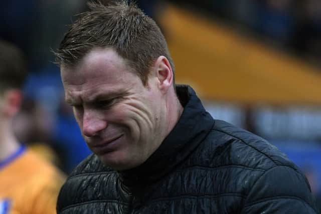 Picture Andrew Roe/AHPIX LTD, Football, EFL Sky Bet League Two, Mansfield Town v Colchester United, One Call Stadium, 10/03/18, K.O 3pm
Mansfield's manager David Flitcroft
Andrew Roe>>>>>>>07826527594